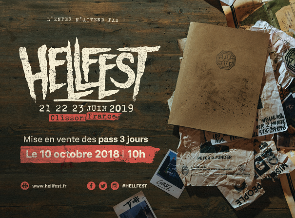 Hellfest 2019 pass 3 jours 10 oct